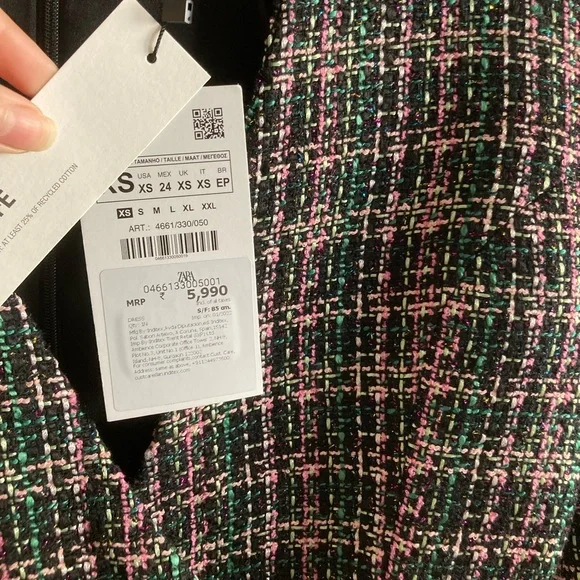 ZARA Blazer Dress with Rhinestone Detailing - Picture 6 of 11